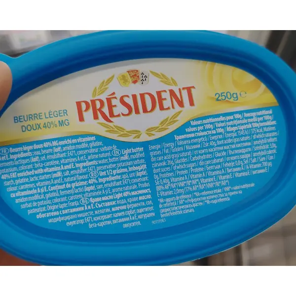 Président Light Butter 250 g