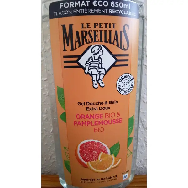 Le Petit Marseillais Gel de Banho Laranja e Toranja 650 ml