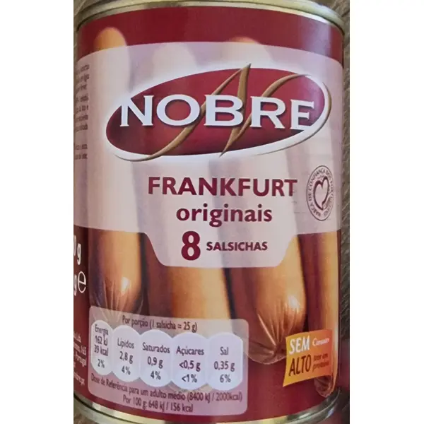 Nobre 8 Salsichas Frankfurt 200 g