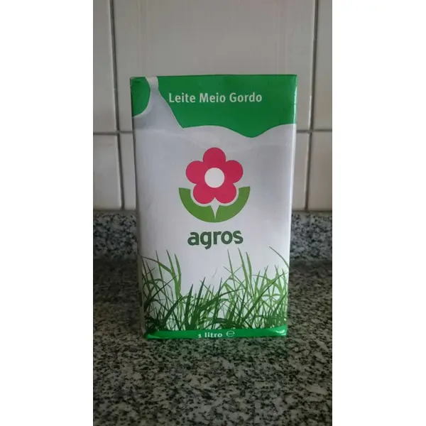 Agros Semi-Skimmed UHT Milk 1 L