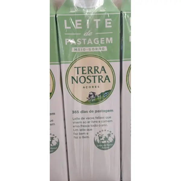 Terra Nostra Leite de Pastagem Meio-Gordo 1 L