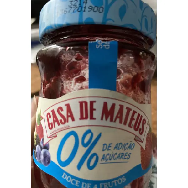Casa de Mateus 4 Fruit Jam No Added Sugar 280 g
