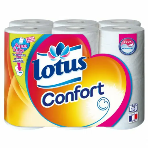 Lotus Confort Toilet Paper 12 Rolls 12 un