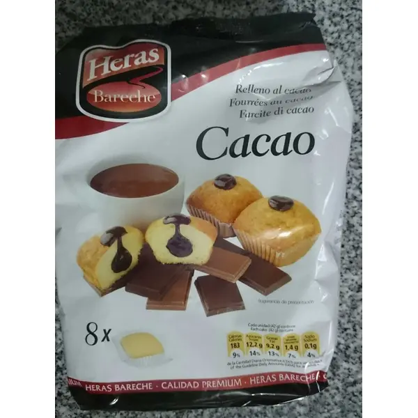 Heras Bareche Cocoa Muffins x8 336 g