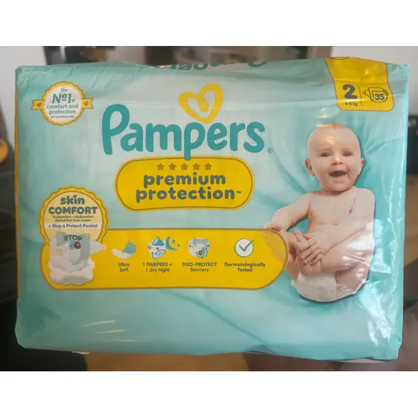 Pampers Fraldas Premium Protection T2 (4-8 kg) 35 un