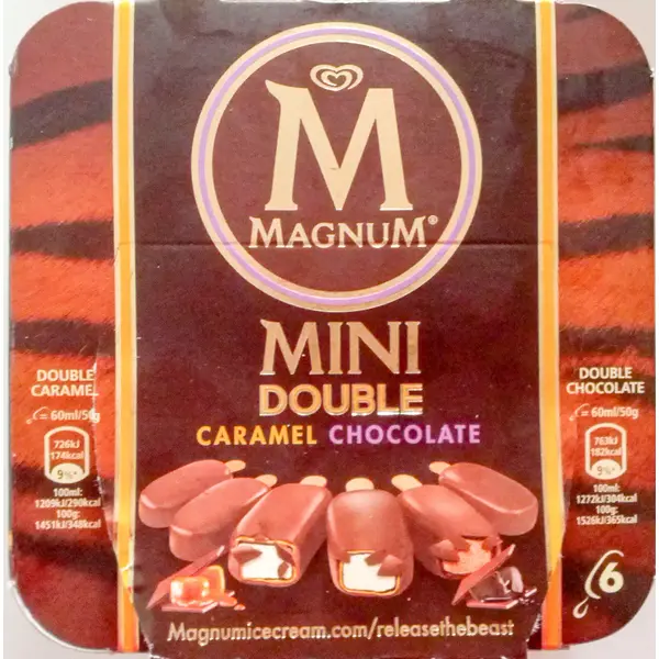Magnum Mini Double Caramelo x6 6 un